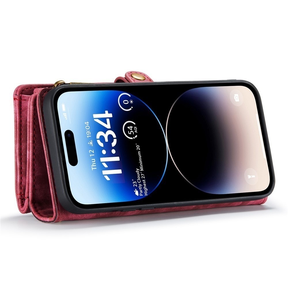CaseMe 008 Detachable Magnetic Case Leather Wallet Cover for iPhone 14 ProMax - Picture 3 of 9